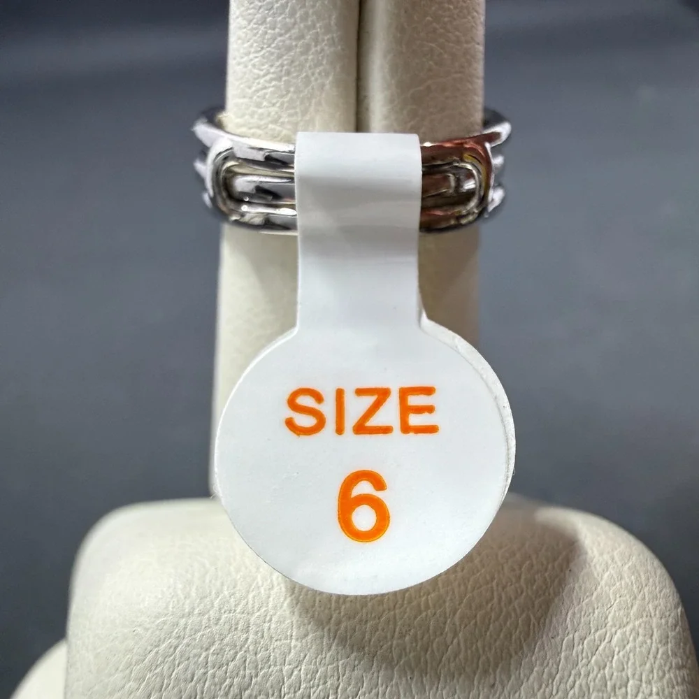 Bomb Party Don't You Love Me Size 6 Ring Lab Tangerine Ice Crystal RBP6129